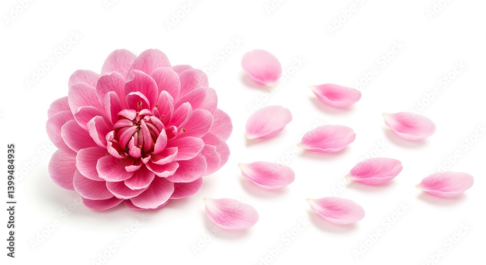 Obraz premium Pink Bloom's Whisper AI Generated
