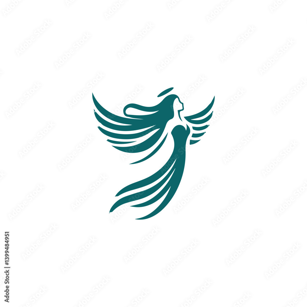Obraz premium Graceful Angel Logo