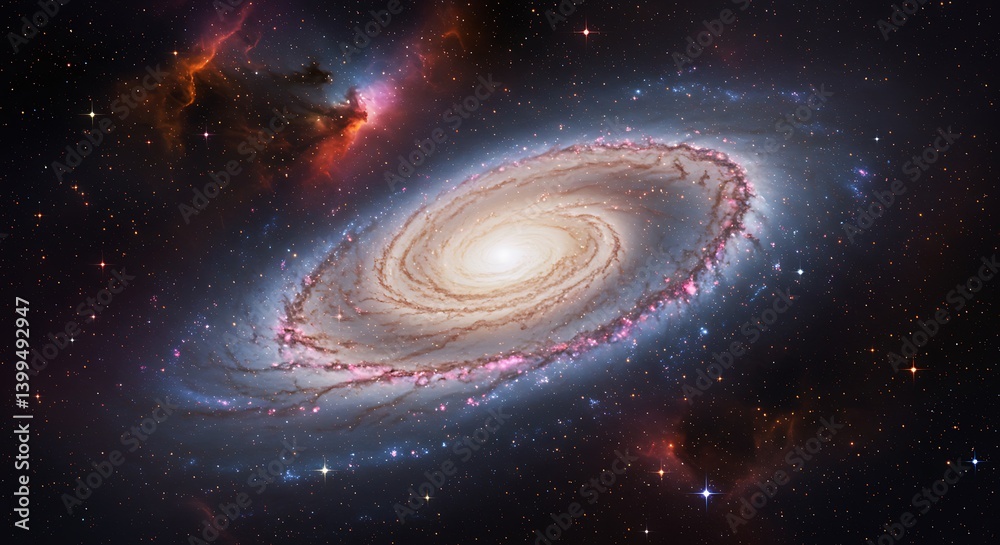 Fototapeta premium Cosmic Swirl AI Generated