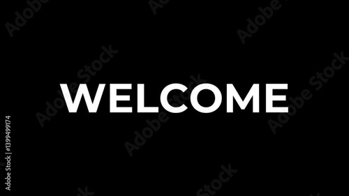 The words Welcome to My Chanel with animation and neon nuances, can be used for video openings