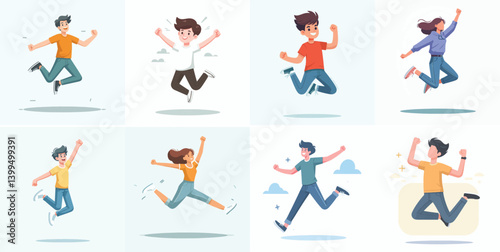 Jumping for Joy: A Collection of Cheerful Characters
