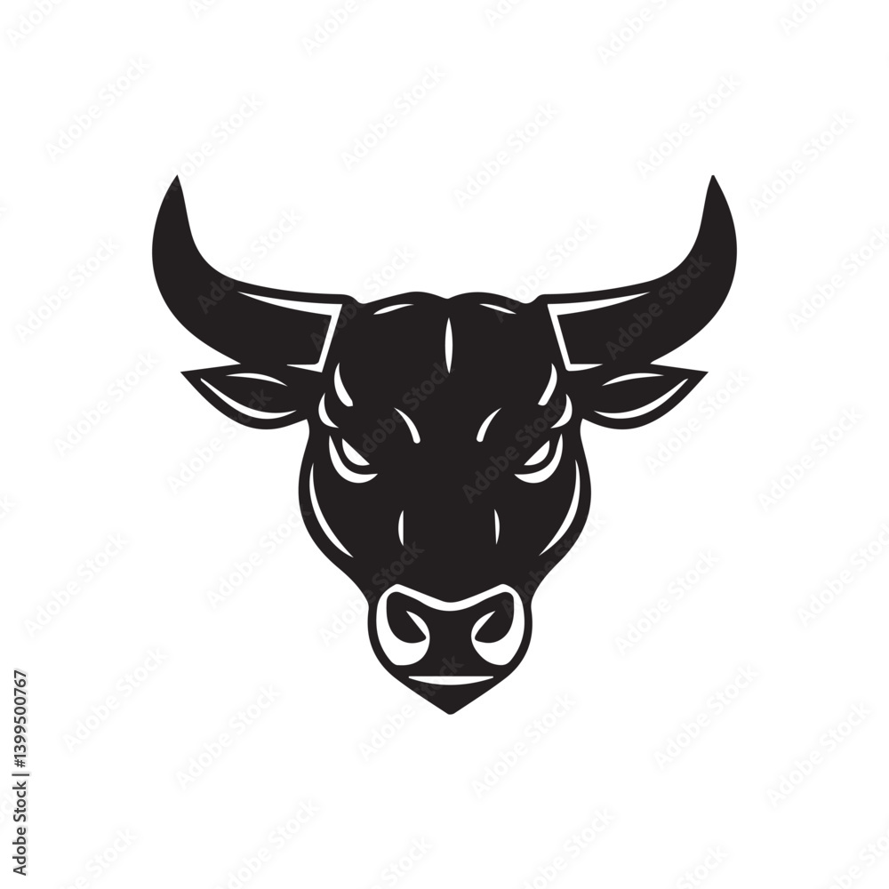 Bull head logo and symbol illustration Bull head logo and symbol illustration