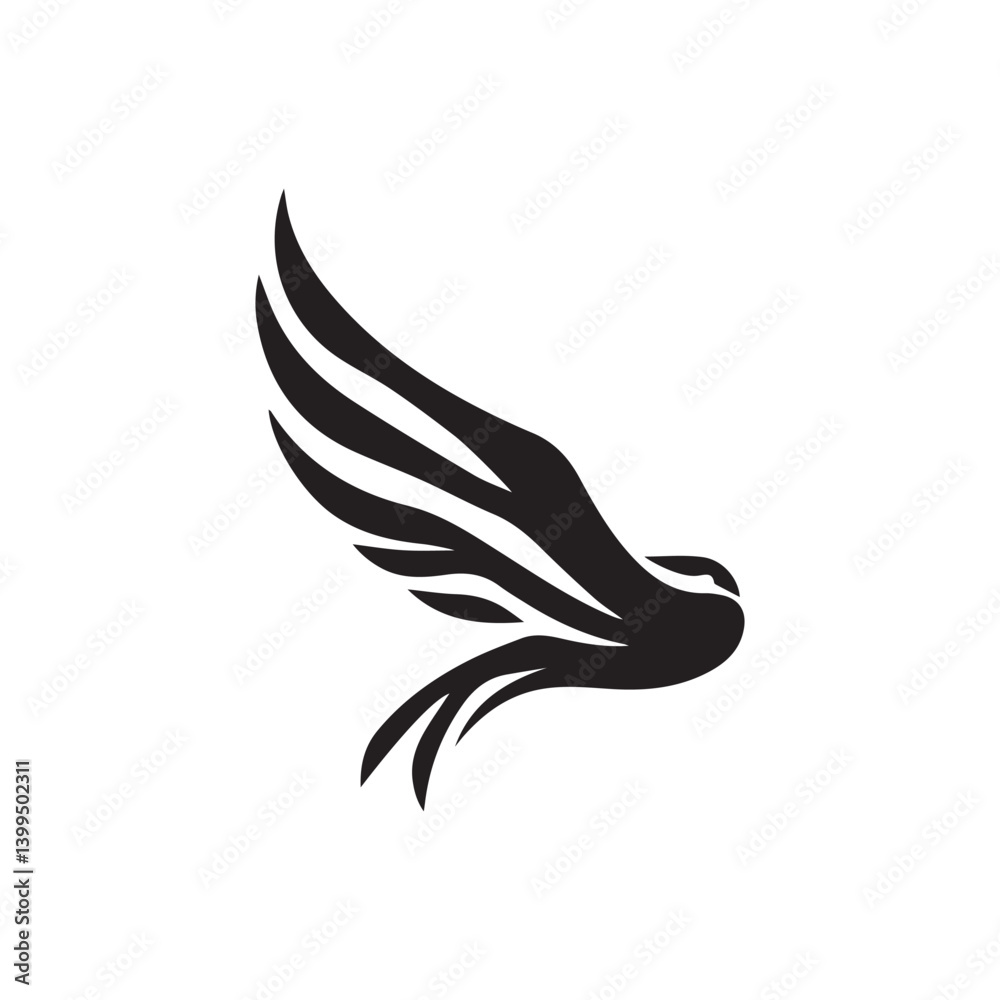 Obraz premium Wing logo and symbol illustration