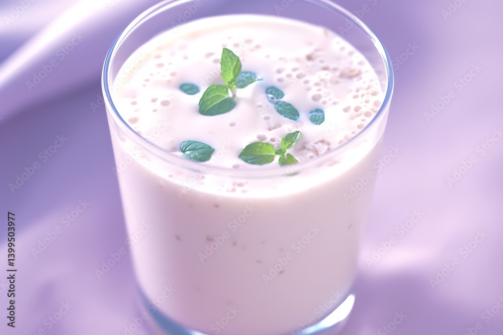 Yogurt Smoothie on a Table Yogurt Smoothie on a Table