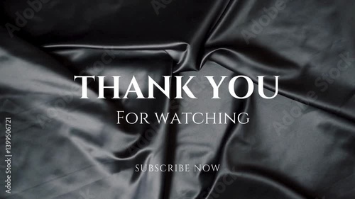 Thanks for Watching. Glitch Text Animation Effect on Old Interference Screen. 4K Video