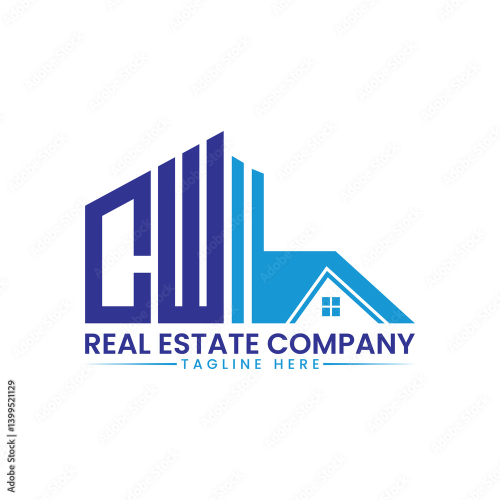 Fototapeta premium Minimalist Building and House Logo Template