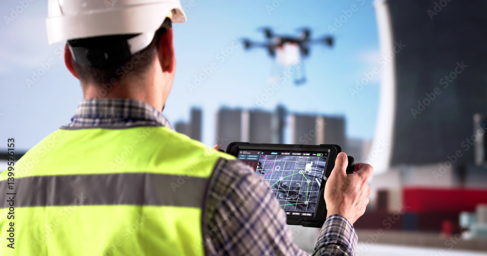 Observing With A Camera, A Technician Inspects Oil Refinery Pipes