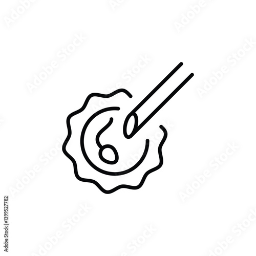 In vitro fertilization, IVF icon. This icon represents the process of uniting sperm and egg outside the body for assisted reproduction. Essential for medical communications. Vector illustration 