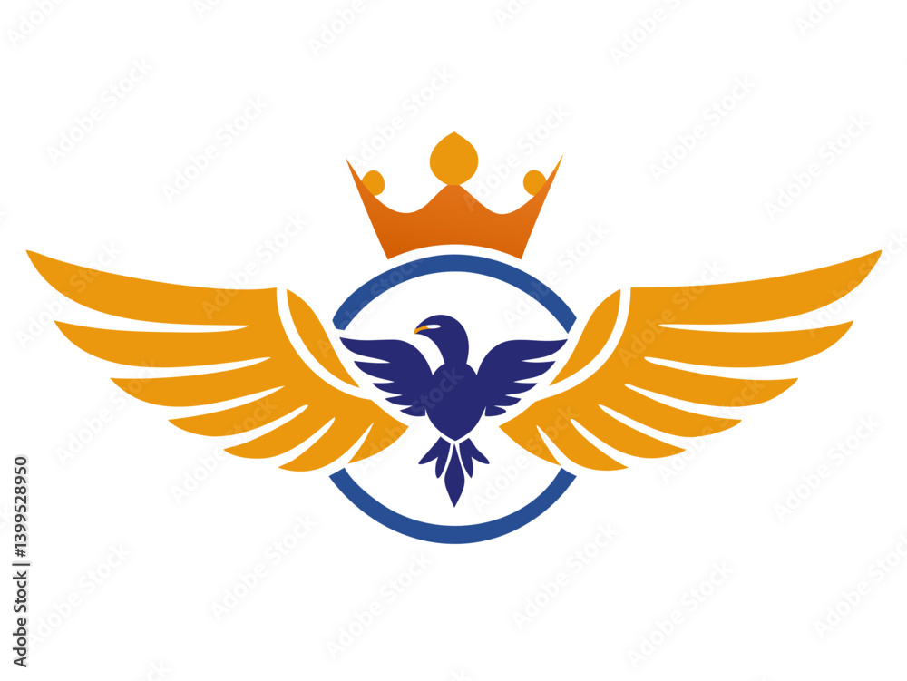 Obraz premium Flying bird logo Royalty