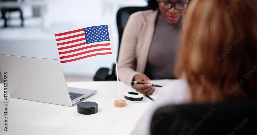 Immigration Lawyer guides African woman through US visa application