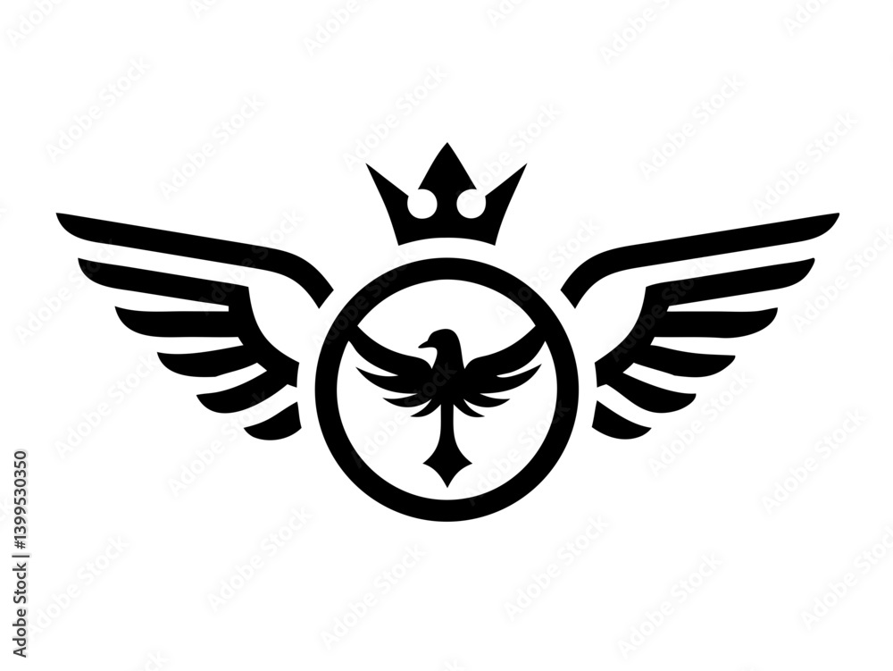 Obraz premium Flying bird logo Royalty