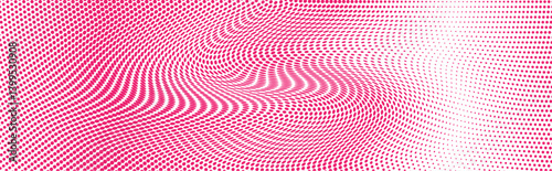 Polka dot pink white gradient halftone pattern
