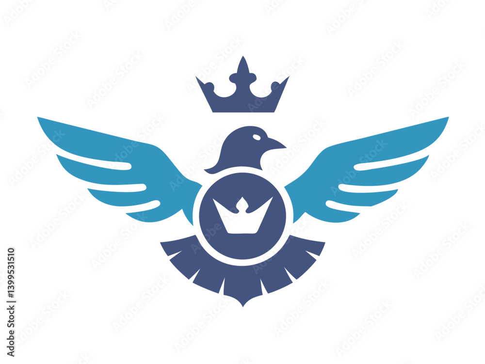 Obraz premium Flying bird logo Royalty
