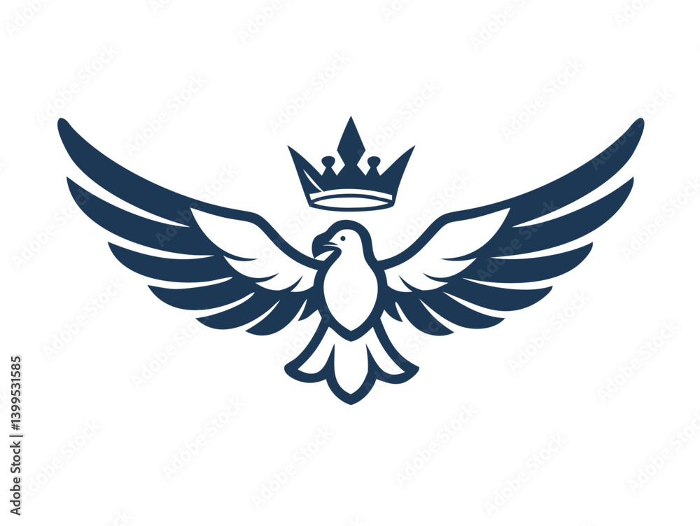 Obraz premium Flying bird logo Royalty