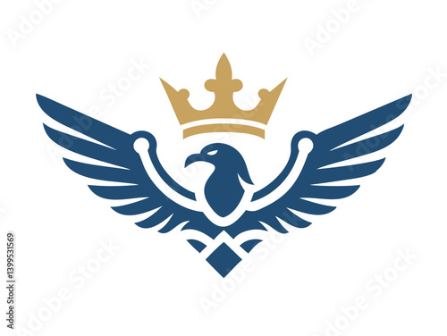 Flying bird logo Royalty