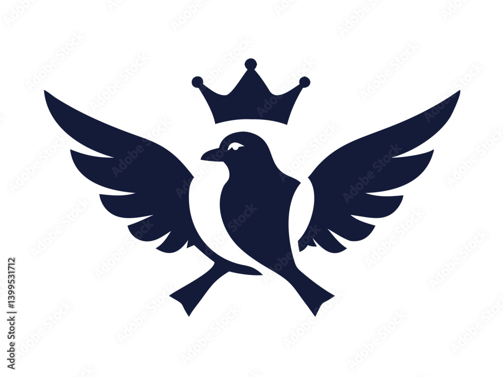Obraz premium Flying bird logo Royalty