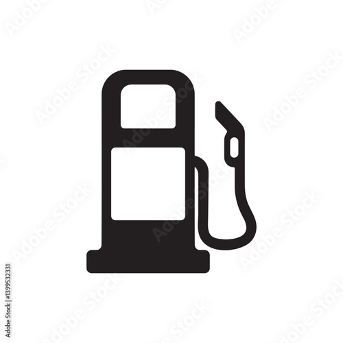 Vector illustration of gas station icon