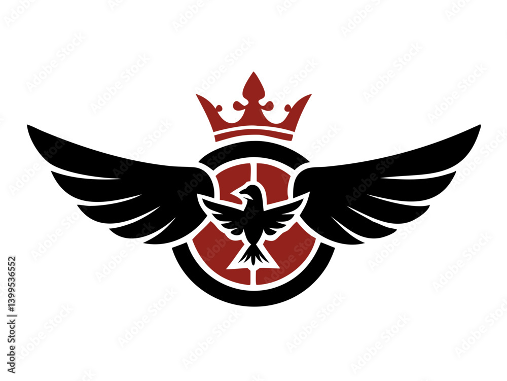 Obraz premium Flying bird logo Royalty