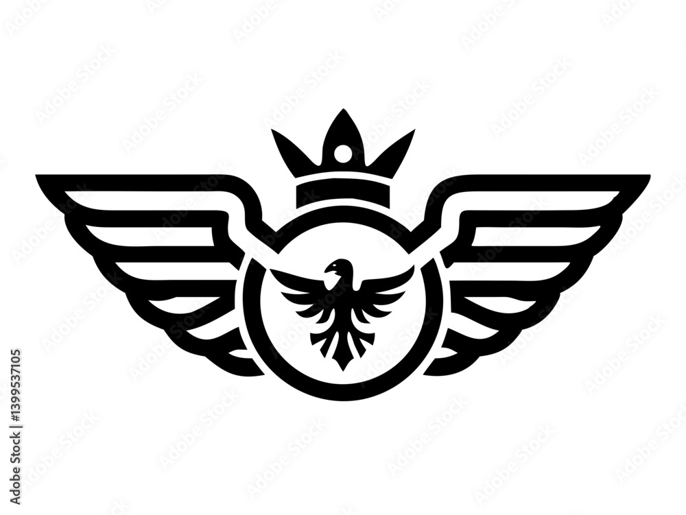 Obraz premium Flying bird logo Royalty