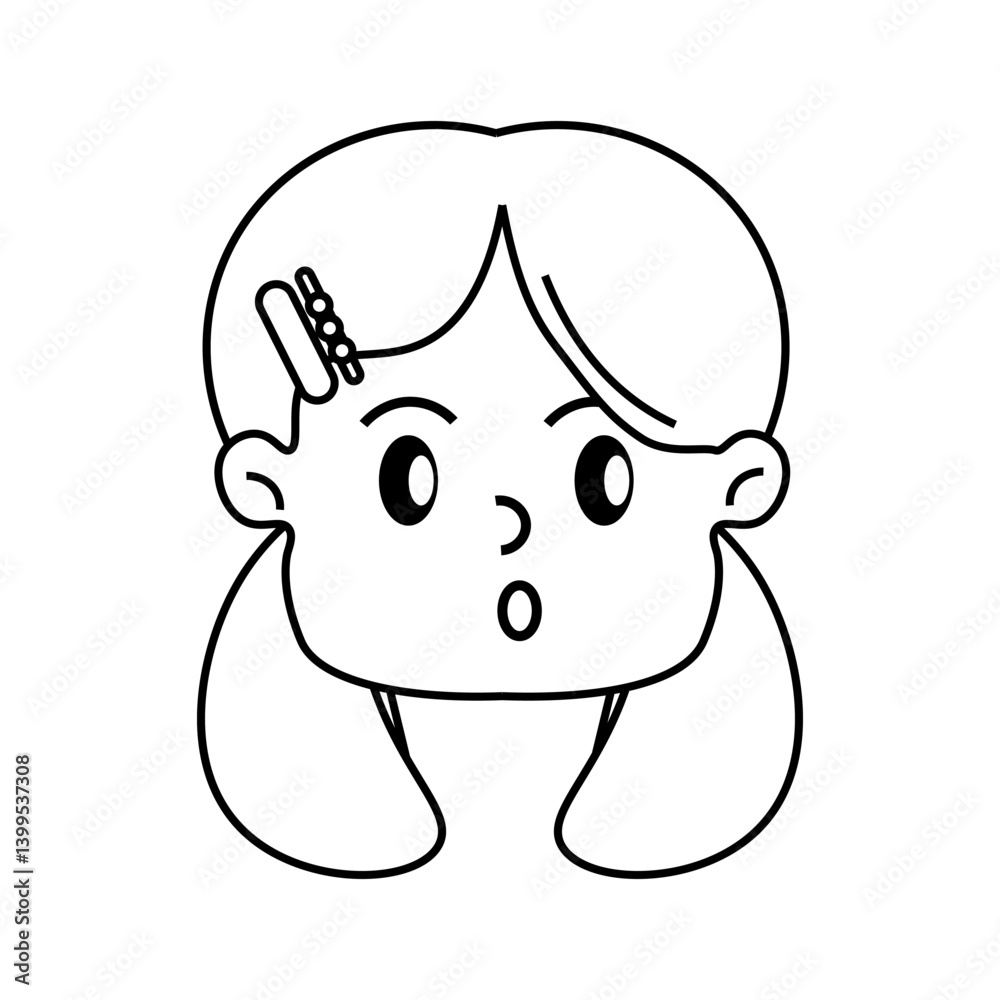 Obraz premium kids icon on white background