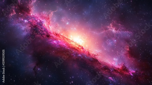Nebula Space Galaxy Cosmic Fiery.