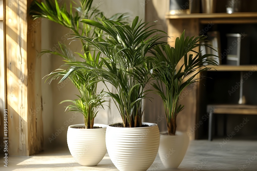 An elegant potted decorative plant, suitable for a corner of the house with a combination of natural beauty and modern decor An elegant potted decorative plant, suitable for a corner of the house with a combination of natural beauty and modern decor