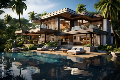Luxury Tropical Villa with Infinity Pool and Stunning Ocean Views