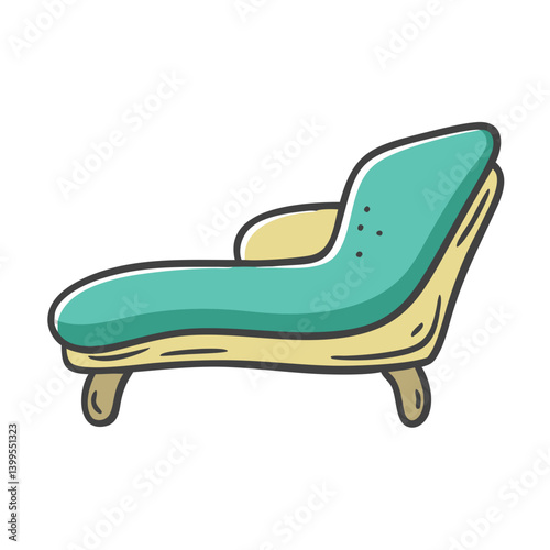 chaise lounge icon, chaise lounge vector illustration-simple illustration of chaise lounge, perfect for chaise lounge logos and icons