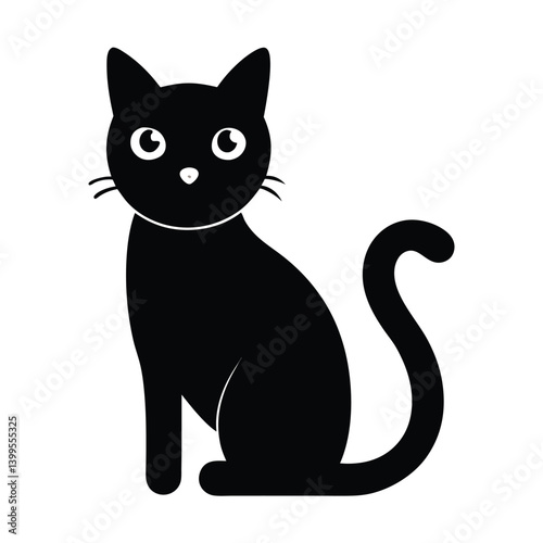 Wallpaper Mural Cat vector icon isolated on white background Torontodigital.ca