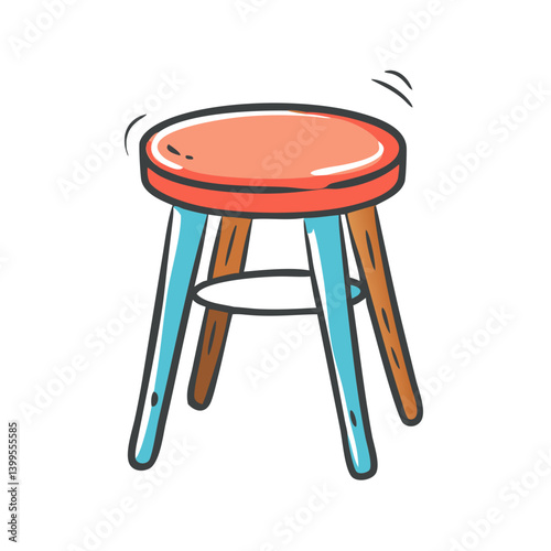 stool icon, stool vector illustration-simple illustration of stool, perfect for stool logos and icons