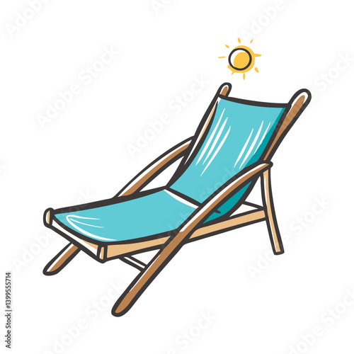 sun lounger icon, sun lounger vector illustration-simple illustration of sun lounger, perfect for sun lounger logos and icons