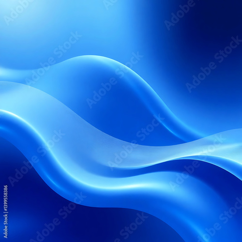 Colorful Abstract Gradient Waves with Smooth Flowing Lines and Light Effects

