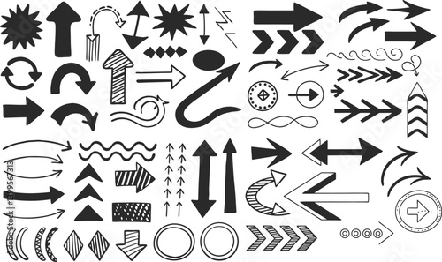 Black and White Arrow Designs Collection