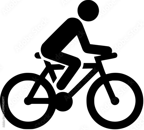 silhouette of a bicycle Generative AI