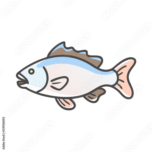 nile perch icon, nile perch vector illustration-simple illustration of nile perch, perfect for nile perch logos and icons