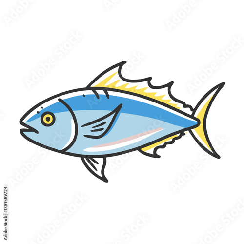 albacore tuna icon, albacore tuna vector illustration-simple illustration of albacore tuna, perfect for albacore tuna logos and icons