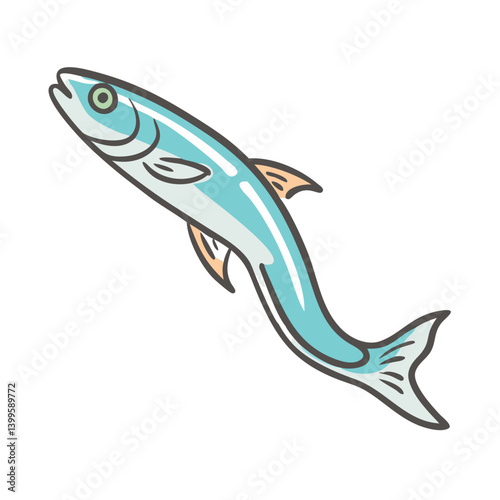 anchovy icon, anchovy vector illustration-simple illustration of anchovy, perfect for anchovy logos and icons