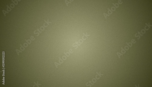 Khaki green brown silk satin. Gradient grain background. Olive color. Еlegant abstract background for design, text. Light dark shade. Matte, shimmer.