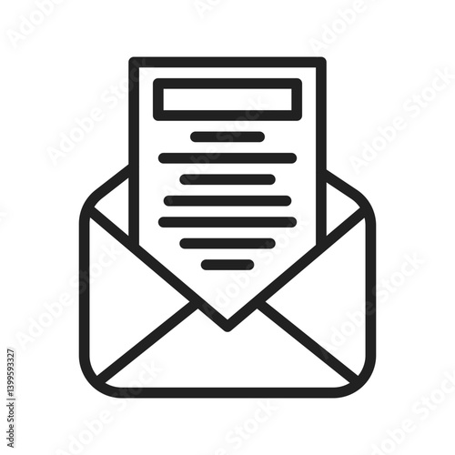 Mail icon vector image. Suitable for mobile apps, web apps and print media.