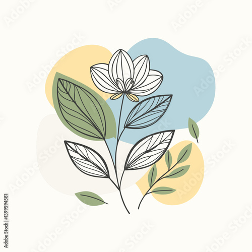 Hand drawn roses. Sketch rose flowers with thorns and leaves
