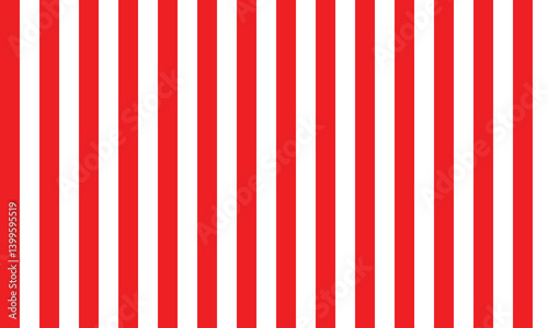 Seamless pattern of vertical red and white stripes. A bold and clean geometric background ideal for textiles, packaging, digital wallpapers, and holiday themes.
