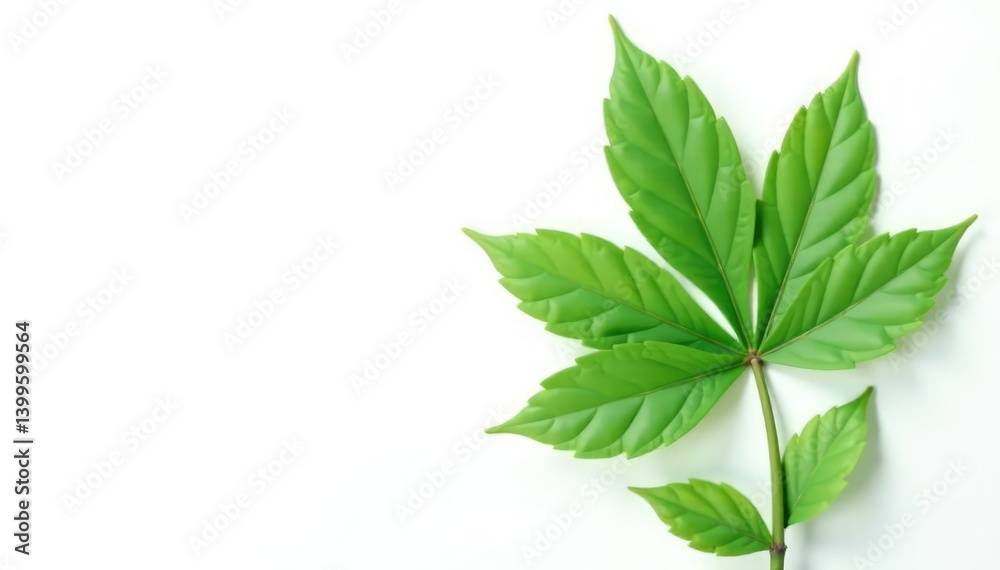 Large isolated plant on white background, highlighting its shape and form, isolated, form Large isolated plant on white background, highlighting its shape and form, isolated, form