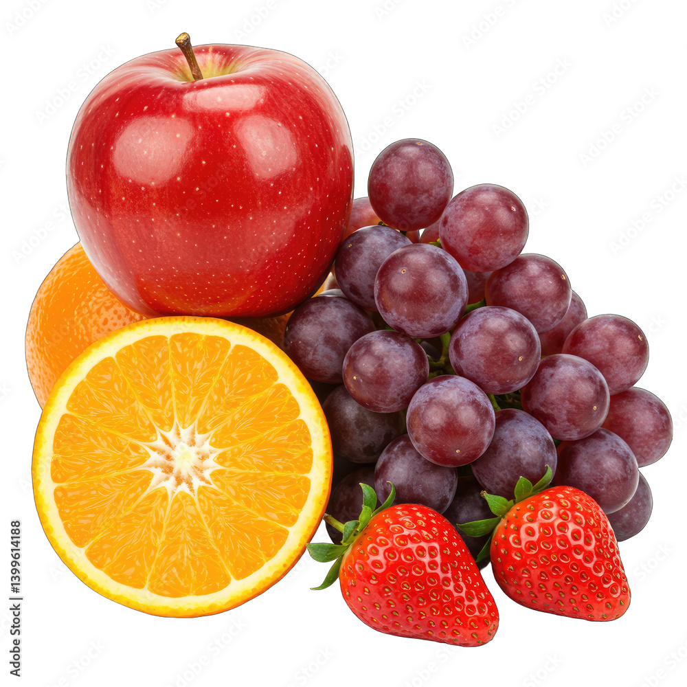 set of fruits set of fruits