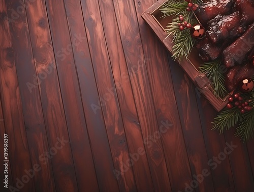 Festive Smoked Meats on Wood photo