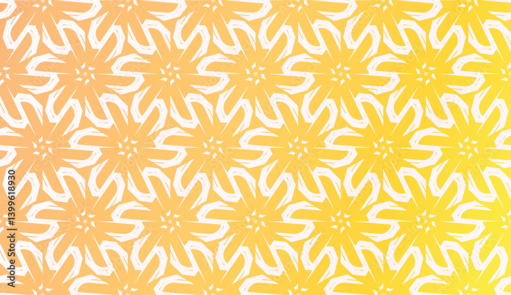 Design Pattern With Abstract Modern Ornament. Triangles Style. Gradient Background Bright Colors. For Soft Banner Template. Vector Illustration. Idea For Your Business