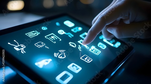 Innovative sign language translation app displayed on a tablet device providing an accessible and user friendly interface for deaf and hearing impaired individuals to communicate with ease