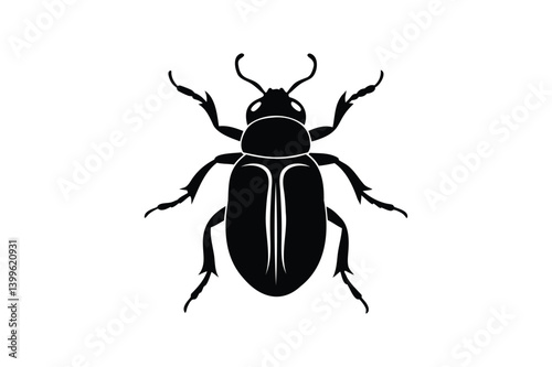 A beetle silhouette