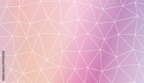 Modern elegant background with polygonal elements. For interior wallpaper, smart design, fashion print. Vector illustration. Creative gradient color.