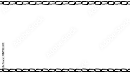 Foto シンプルなモノクロの上下鎖フレーム