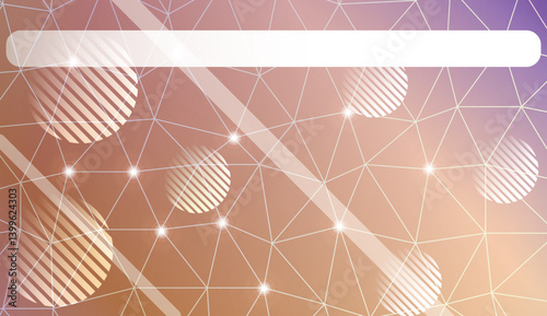 Decorative pattern with triangles, line, circle, space for text style. For your home interior wallpaper, fashion print. Vector illustration. Abstract Gradient Soft Colorful Background.